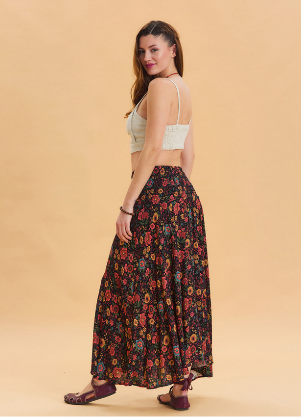 Gipe Waist Tied Floral Authentic Skirt 4500